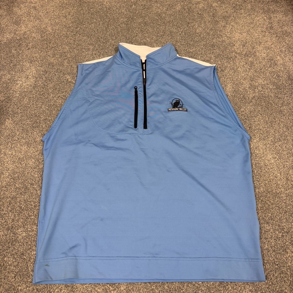 FootJoy FJ Golf Neshanic Valley Vest Men’s Medium Light Blue Performance Fit